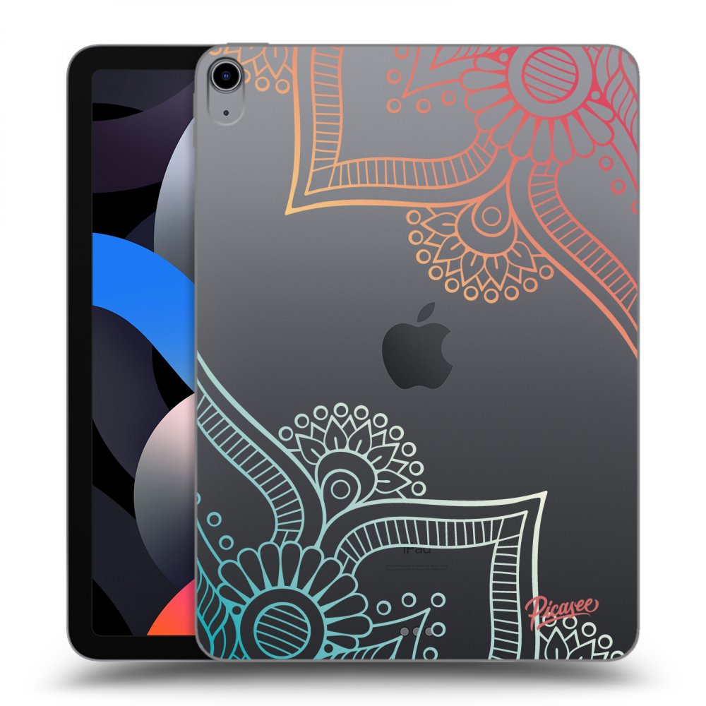 Picasee transparente Silikonhülle für Apple iPad Air 4 10.9" 2020 - Flowers pattern