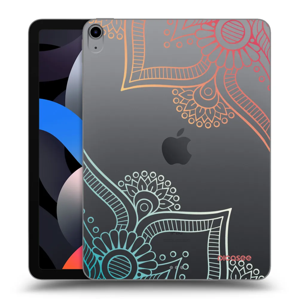 Picasee transparente Silikonhülle für Apple iPad Air 4 10.9" 2020 - Blumenmuster