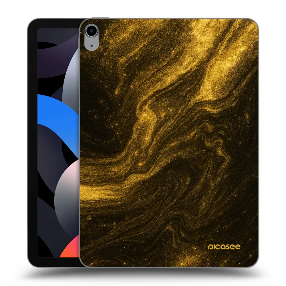 Picasee transparente Silikonhülle für Apple iPad Air 4 10.9" 2020 - Black