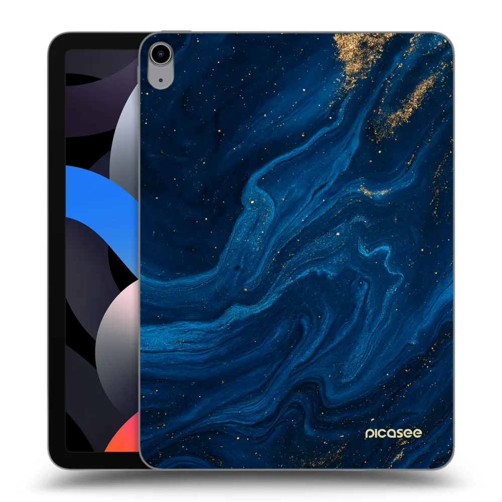 Picasee transparente Silikonhülle für Apple iPad Air 4 10.9" 2020 - Blue