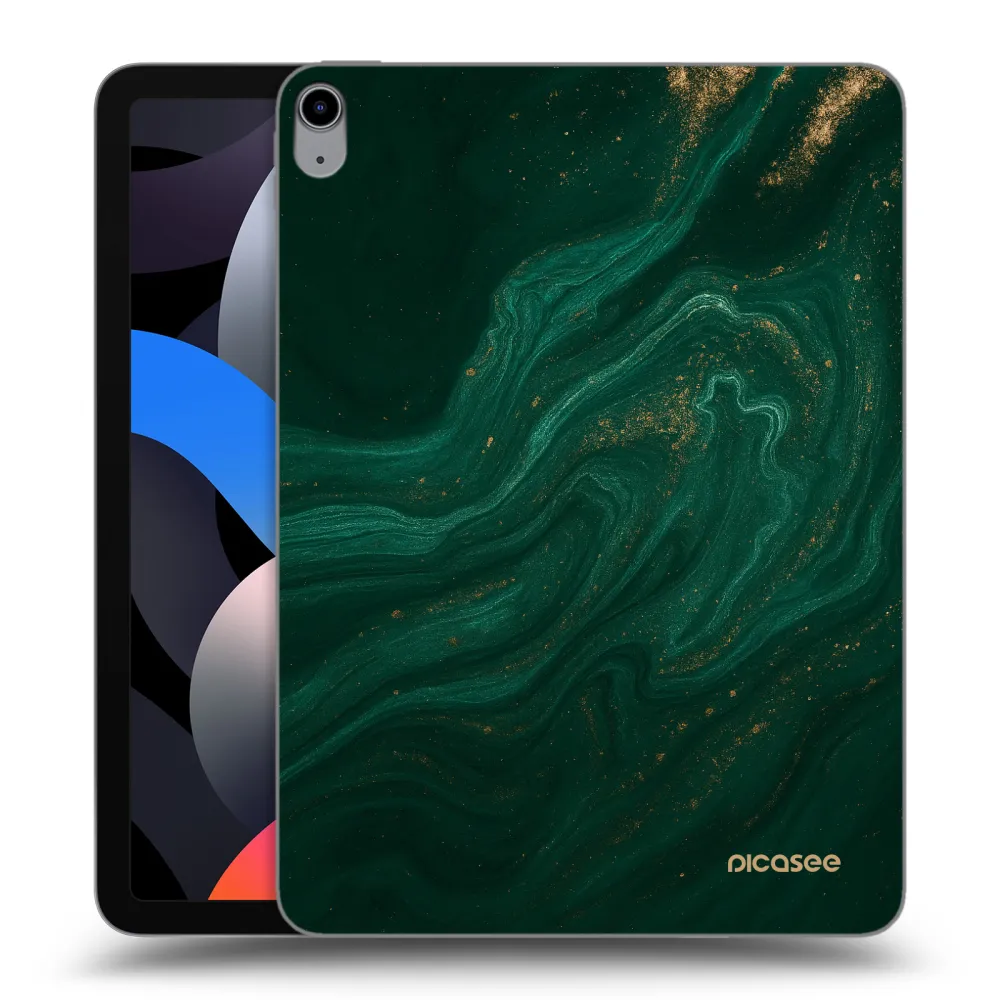 Picasee transparente Silikonhülle für Apple iPad Air 4 10.9" 2020 - Green