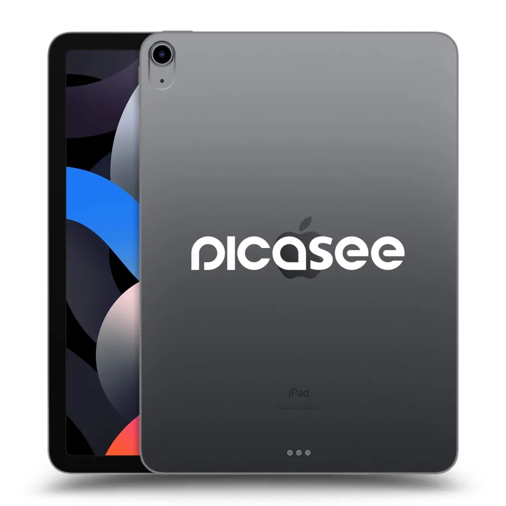 Picasee transparente Silikonhülle für Apple iPad Air 4 10.9" 2020 - Picasee - new logo - white