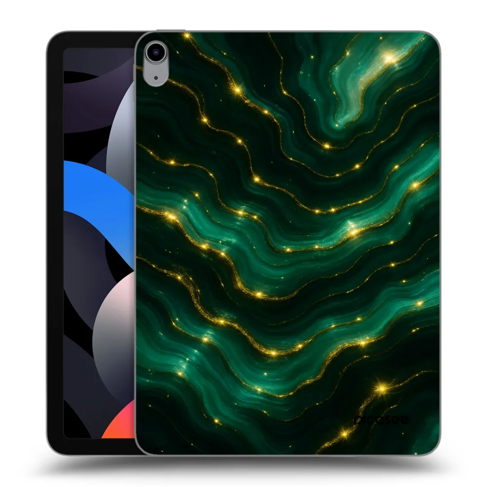 Picasee transparente Silikonhülle für Apple iPad Air 4 10.9" 2020 - Emerald