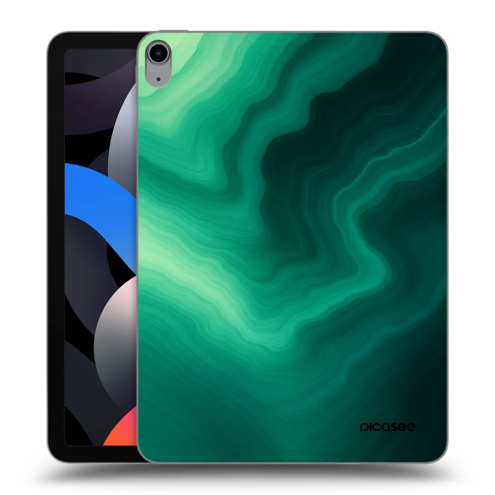 Picasee transparente Silikonhülle für Apple iPad Air 4 10.9" 2020 - Malachite