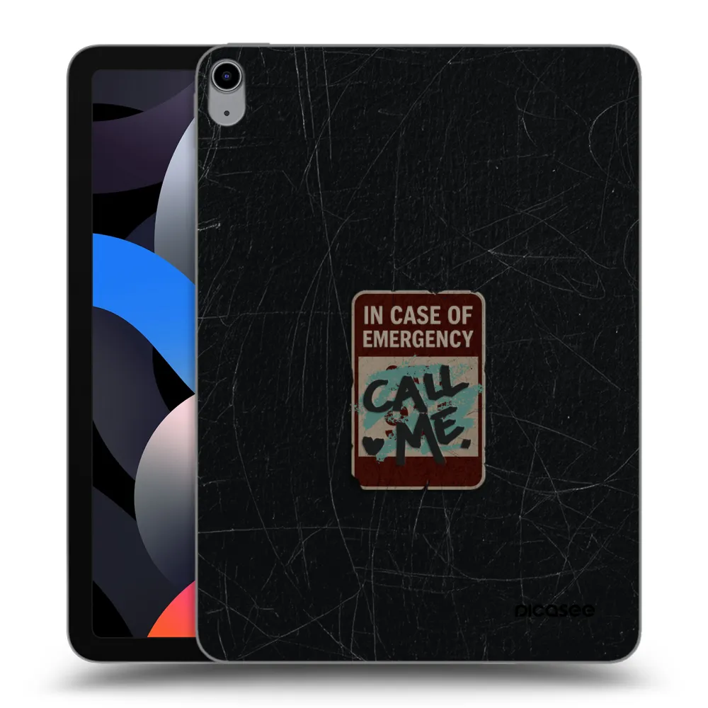 Picasee transparente Silikonhülle für Apple iPad Air 4 10.9" 2020 - EMERGENCY