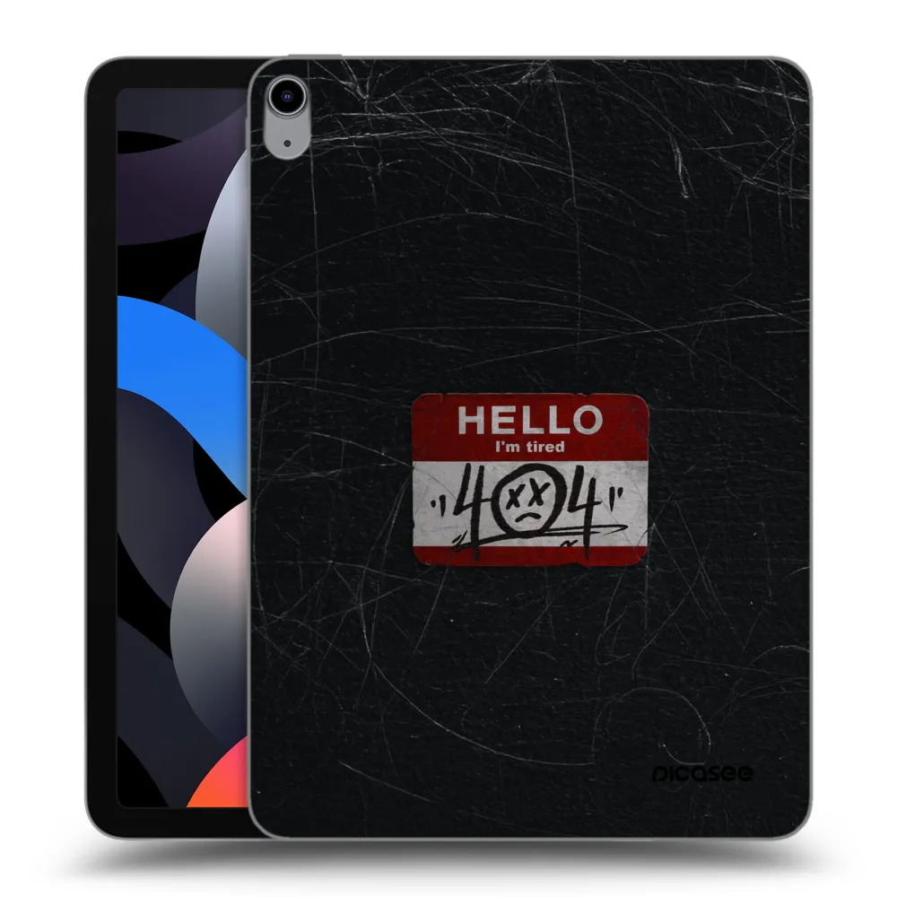 Picasee transparente Silikonhülle für Apple iPad Air 4 10.9" 2020 - HELLO 404