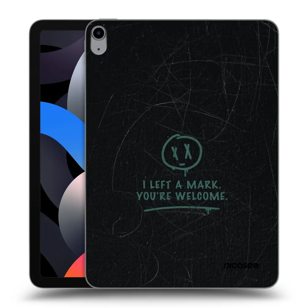 Picasee transparente Silikonhülle für Apple iPad Air 4 10.9" 2020 - LEFT A MARK