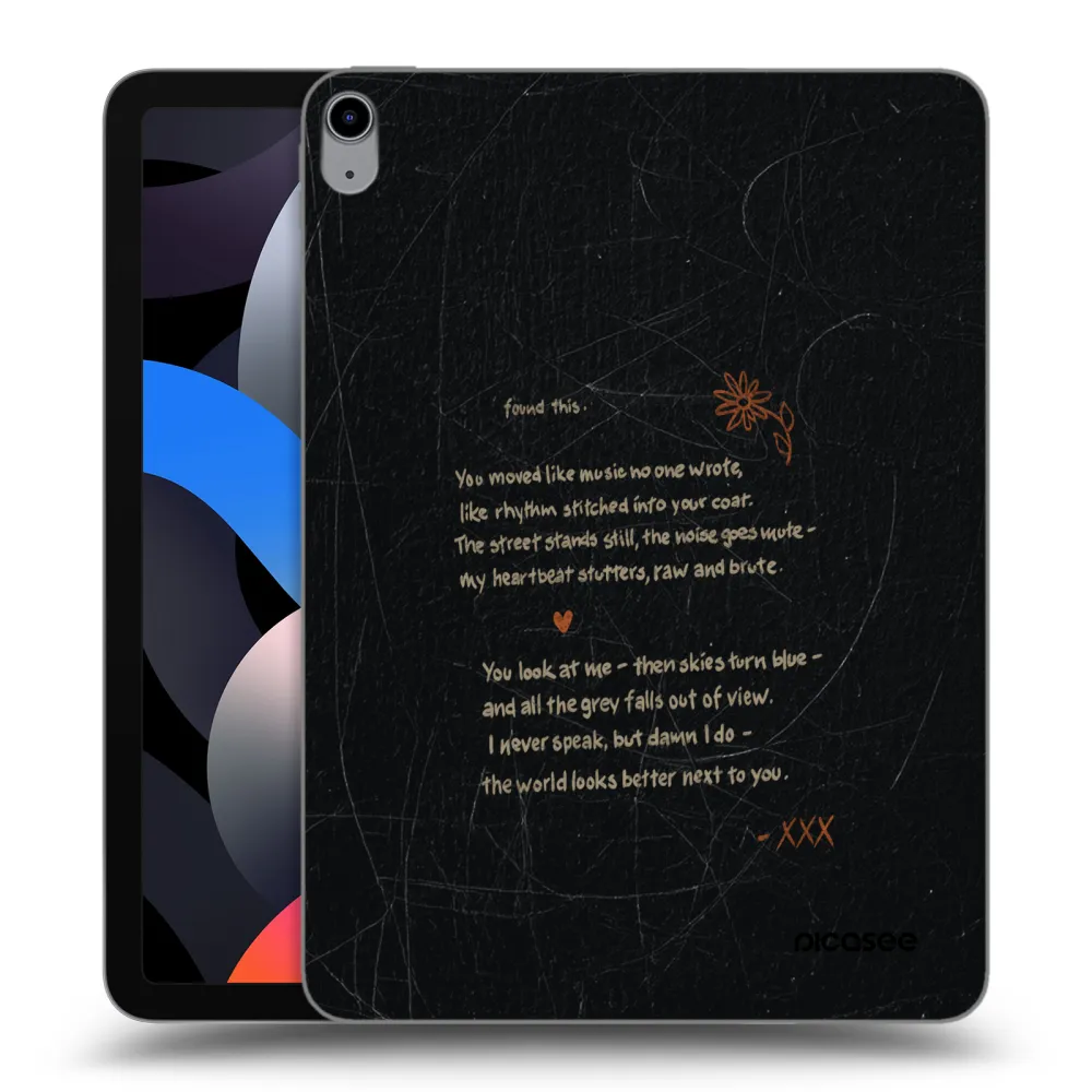 Picasee transparente Silikonhülle für Apple iPad Air 4 10.9" 2020 - POET