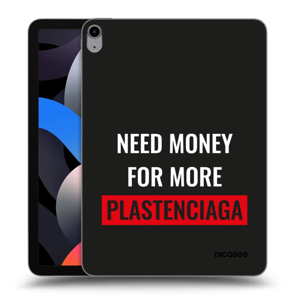 Picasee transparente Silikonhülle für Apple iPad Air 4 10.9" 2020 - More PLASTENCIAGA