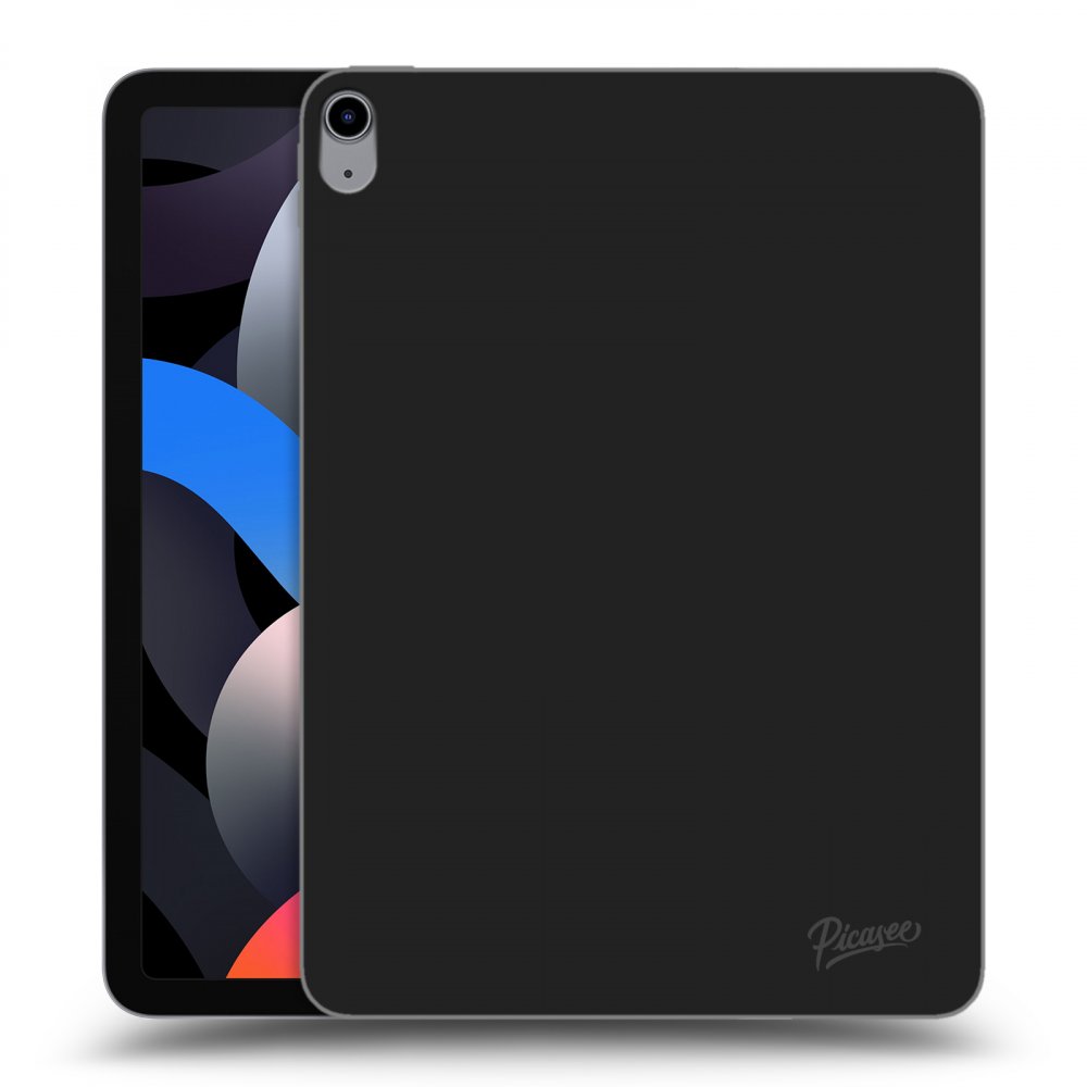 Picasee Schwarze Silikonhülle für Apple iPad Air 4 10.9" 2020 - Clear