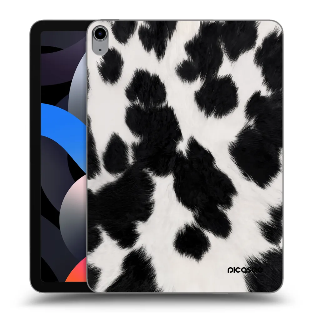 Picasee transparente Silikonhülle für Apple iPad Air 4 10.9" 2020 - Black Moo