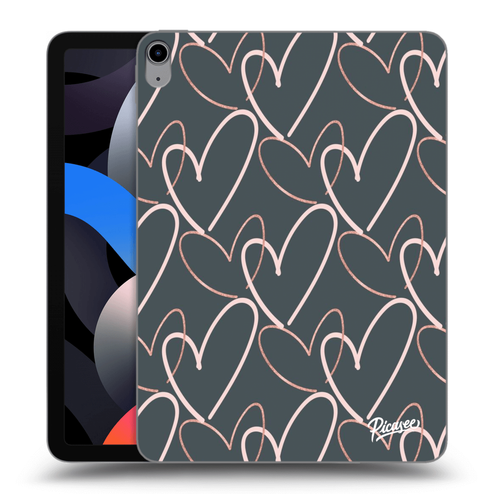 Picasee transparente Silikonhülle für Apple iPad Air 4 10.9" 2020 - Lots of love