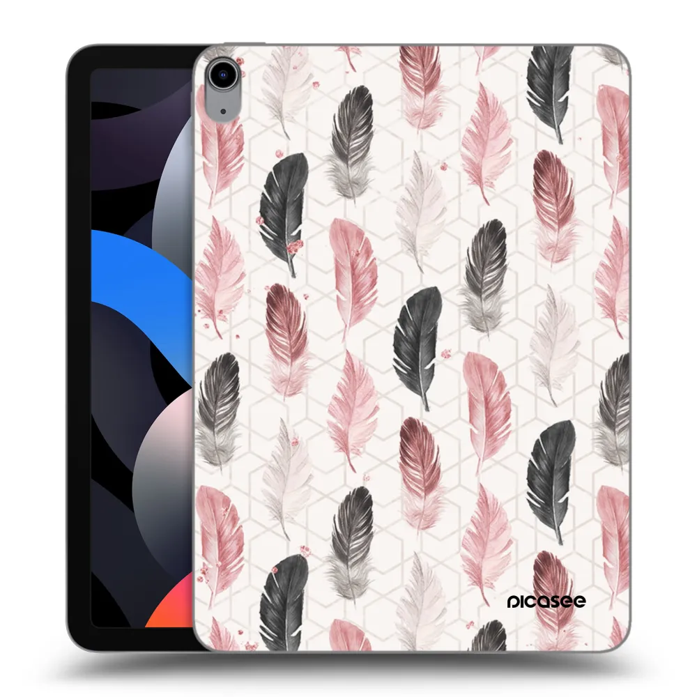 Picasee transparente Silikonhülle für Apple iPad Air 4 10.9" 2020 - Feder 2
