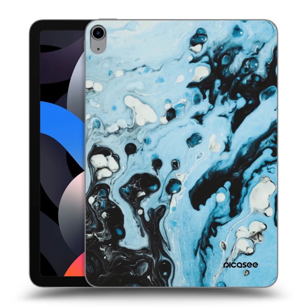Picasee transparente Silikonhülle für Apple iPad Air 4 10.9" 2020 - Organic blue