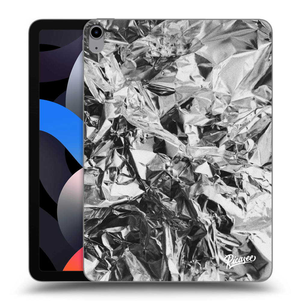 Picasee Schwarze Silikonhülle für Apple iPad Air 4 10.9" 2020 - Chrome