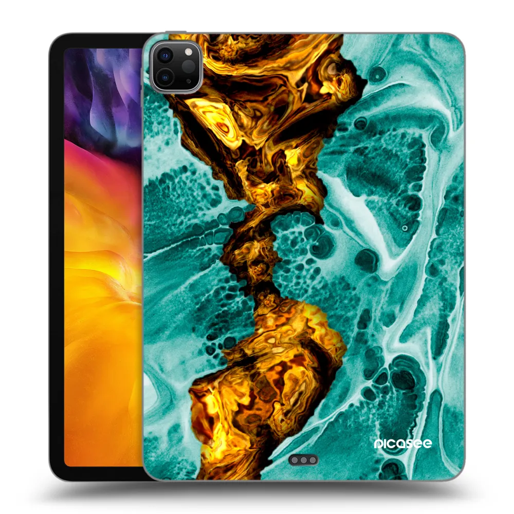 Picasee Schwarze Silikonhülle für Apple iPad Pro 11" 2020 (2.gen) - Goldsky