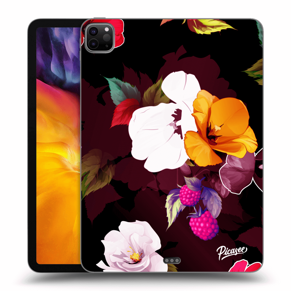 Picasee transparente Silikonhülle für Apple iPad Pro 11" 2020 (2.gen) - Flowers and Berries