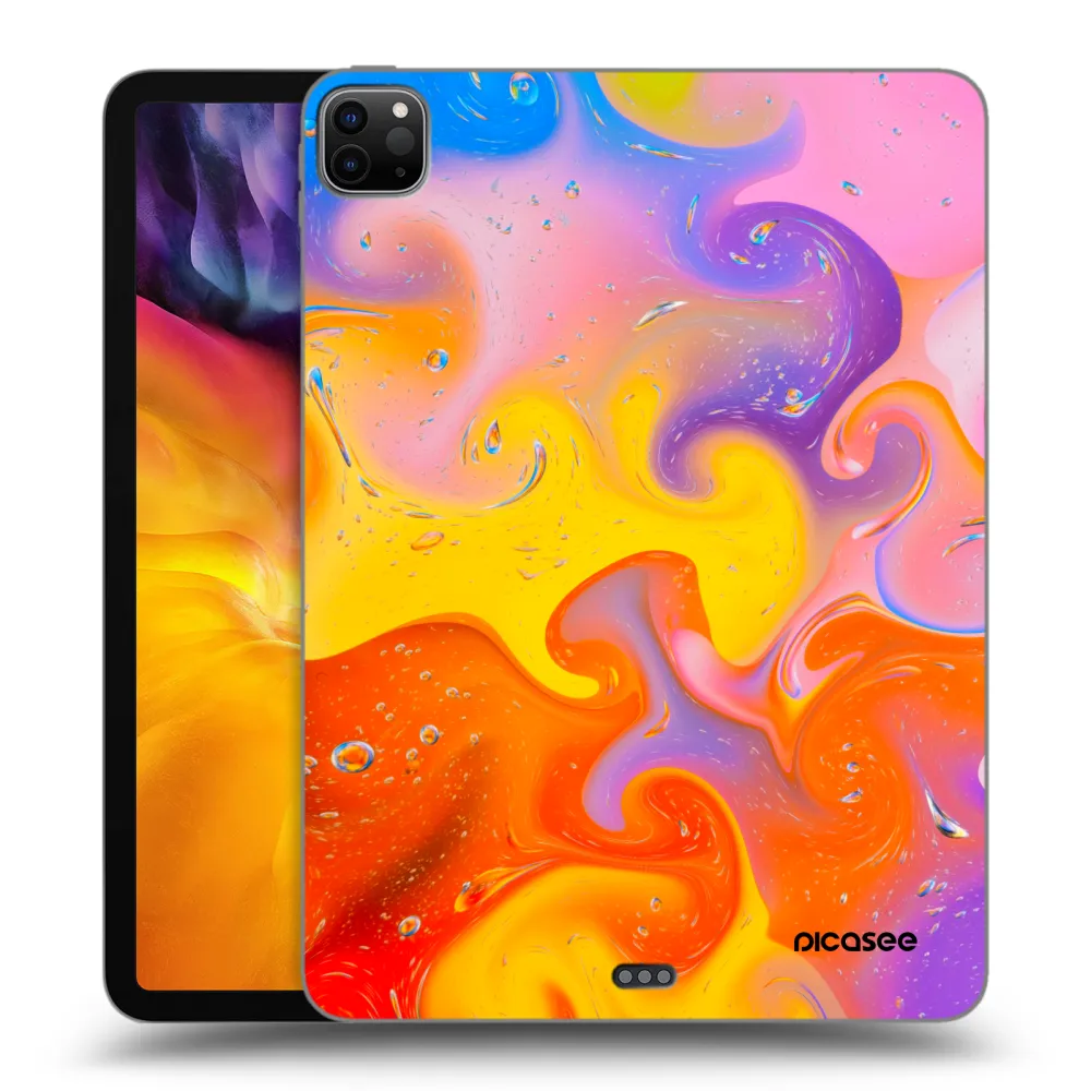 Picasee Schwarze Silikonhülle für Apple iPad Pro 11" 2020 (2.gen) - Bubbles