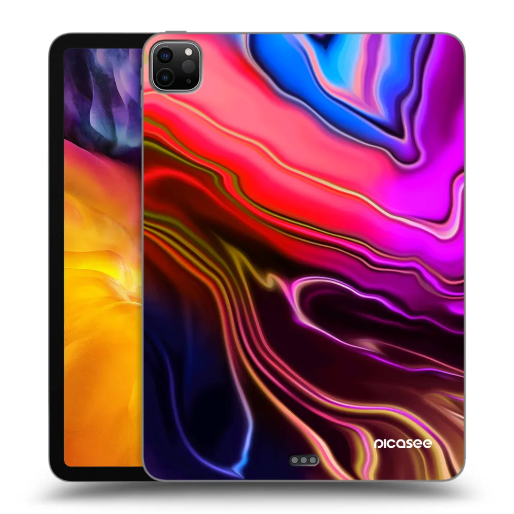Picasee Schwarze Silikonhülle für Apple iPad Pro 11" 2020 (2.gen) - Electric