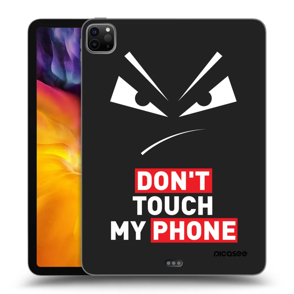 Picasee Schwarze Silikonhülle für Apple iPad Pro 11" 2020 (2.gen) - Evil Eye - Transparent