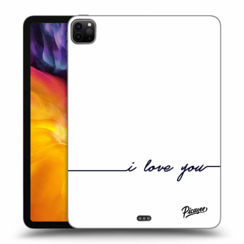 Picasee transparente Silikonhülle für Apple iPad Pro 11" 2020 (2.gen) - I love you