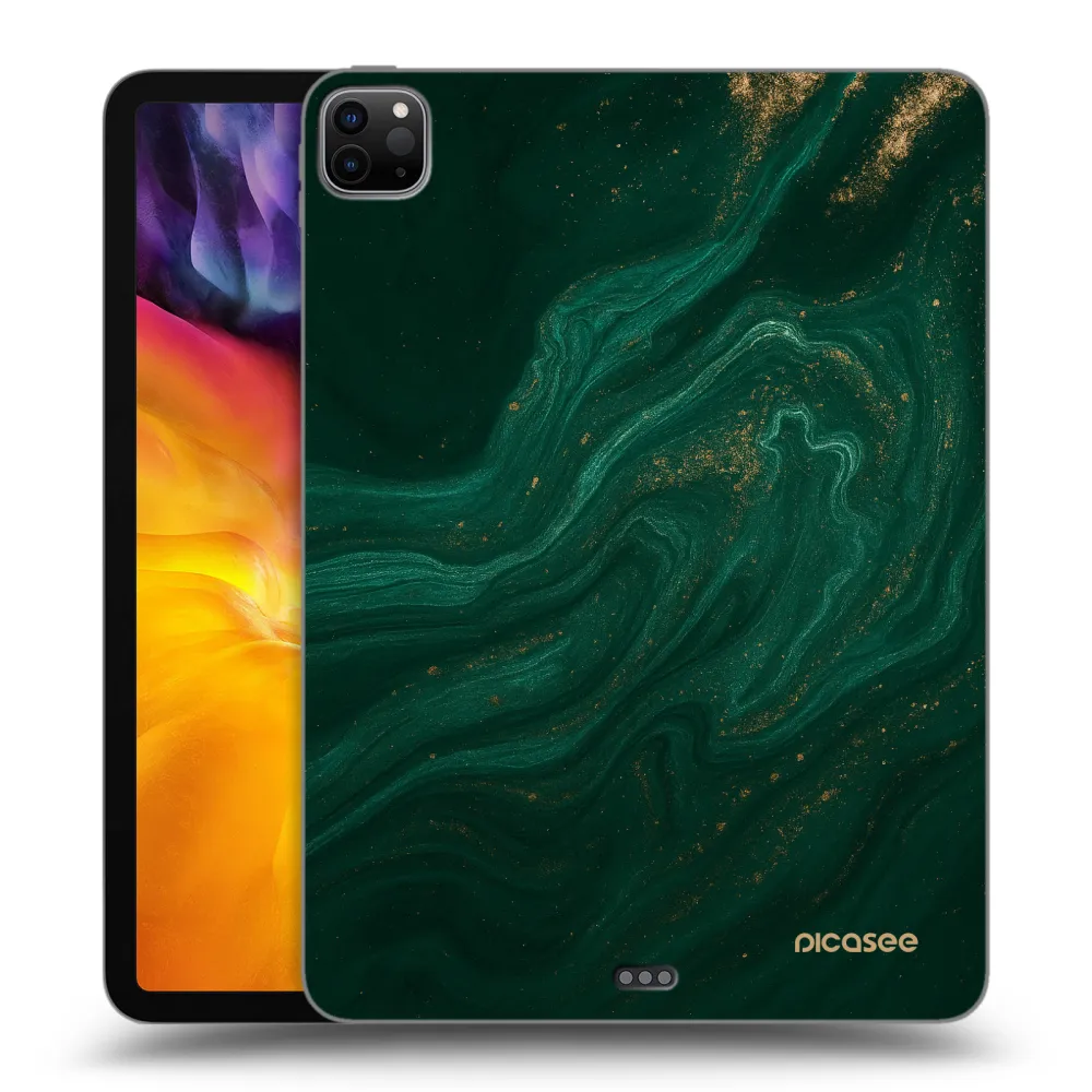 Picasee Schwarze Silikonhülle für Apple iPad Pro 11" 2020 (2.gen) - Green