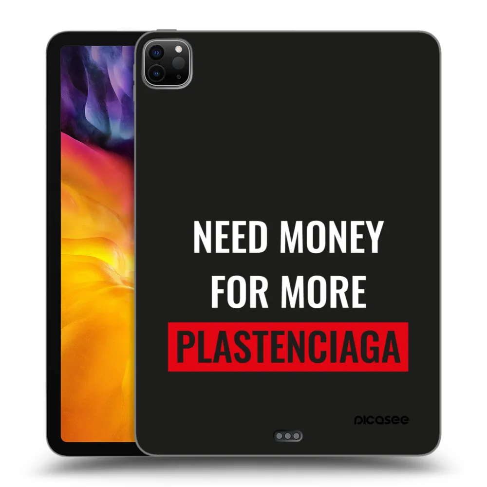 Picasee Schwarze Silikonhülle für Apple iPad Pro 11" 2020 (2.gen) - More PLASTENCIAGA