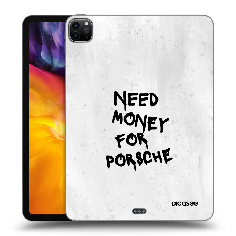 Picasee Schwarze Silikonhülle für Apple iPad Pro 11" 2020 (2.gen) - White Dollar