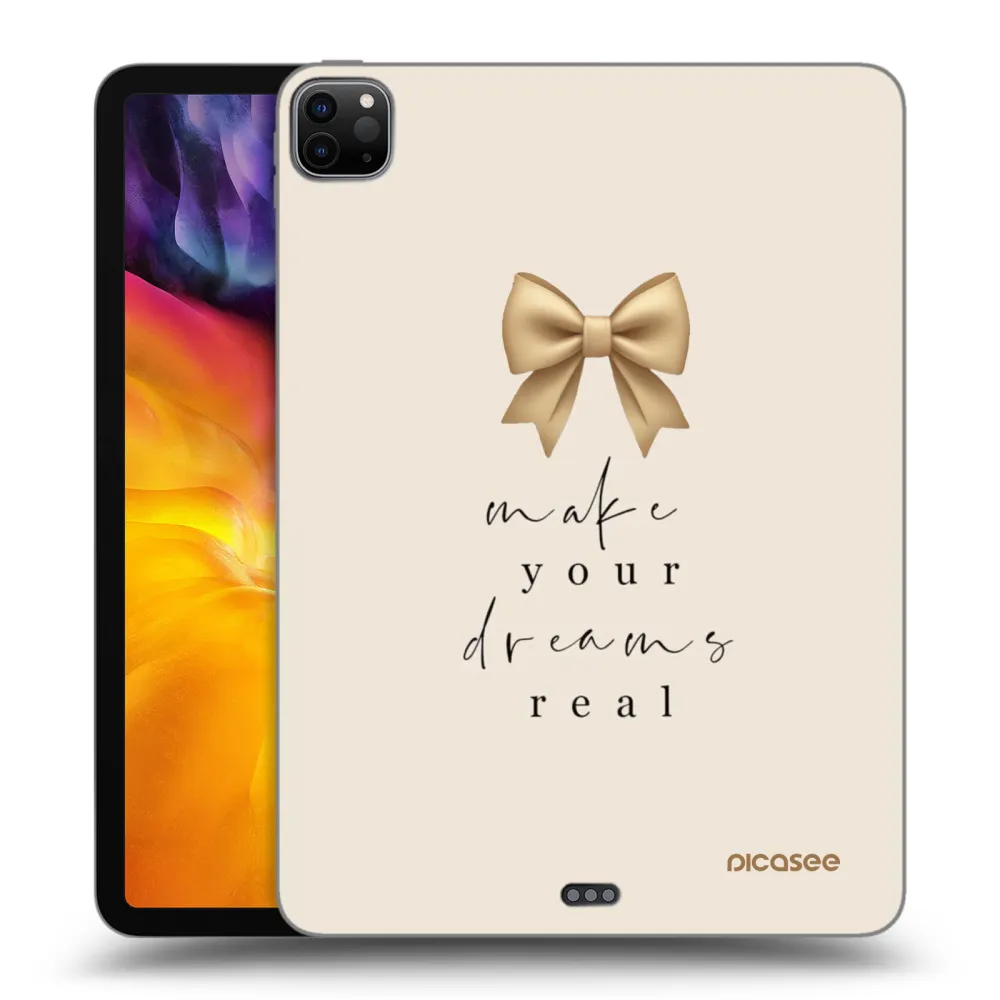 Picasee Schwarze Silikonhülle für Apple iPad Pro 11" 2020 (2.gen) - Golden Dream