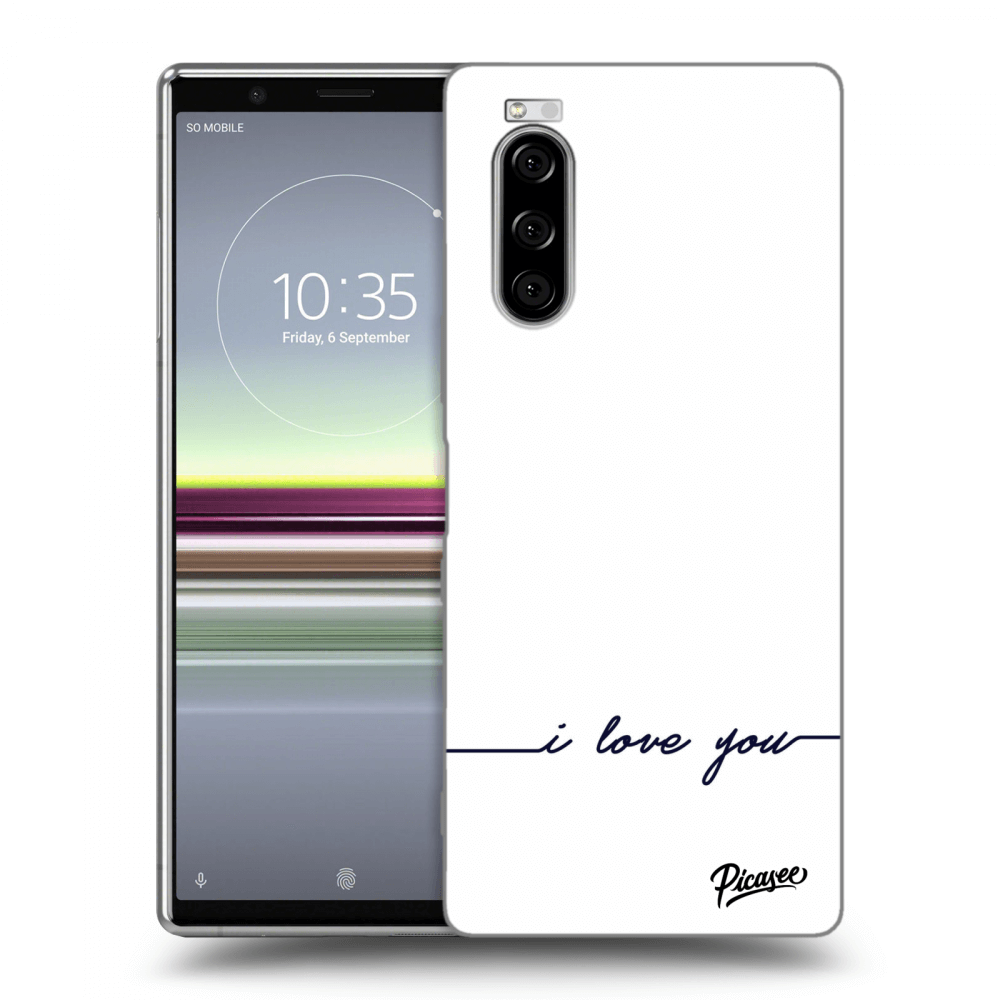 Picasee Sony Xperia 5 Hülle - Transparentes Silikon - I love you