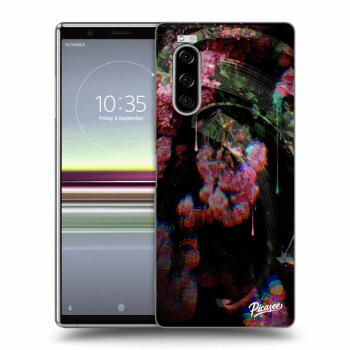 Picasee Sony Xperia 5 Hülle - Schwarzes Silikon - Rosebush limited