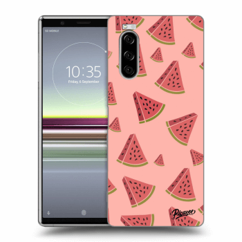 Picasee Sony Xperia 5 Hülle - Schwarzes Silikon - Watermelon