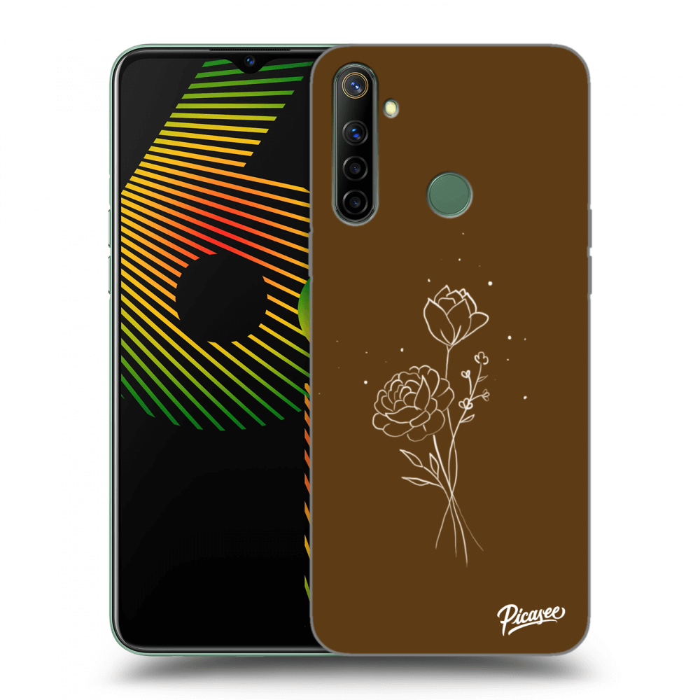 Picasee ULTIMATE CASE für Realme 6i - Brown flowers