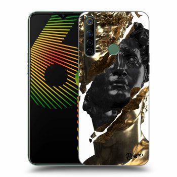 Hülle für Realme 6i - Gold - Black