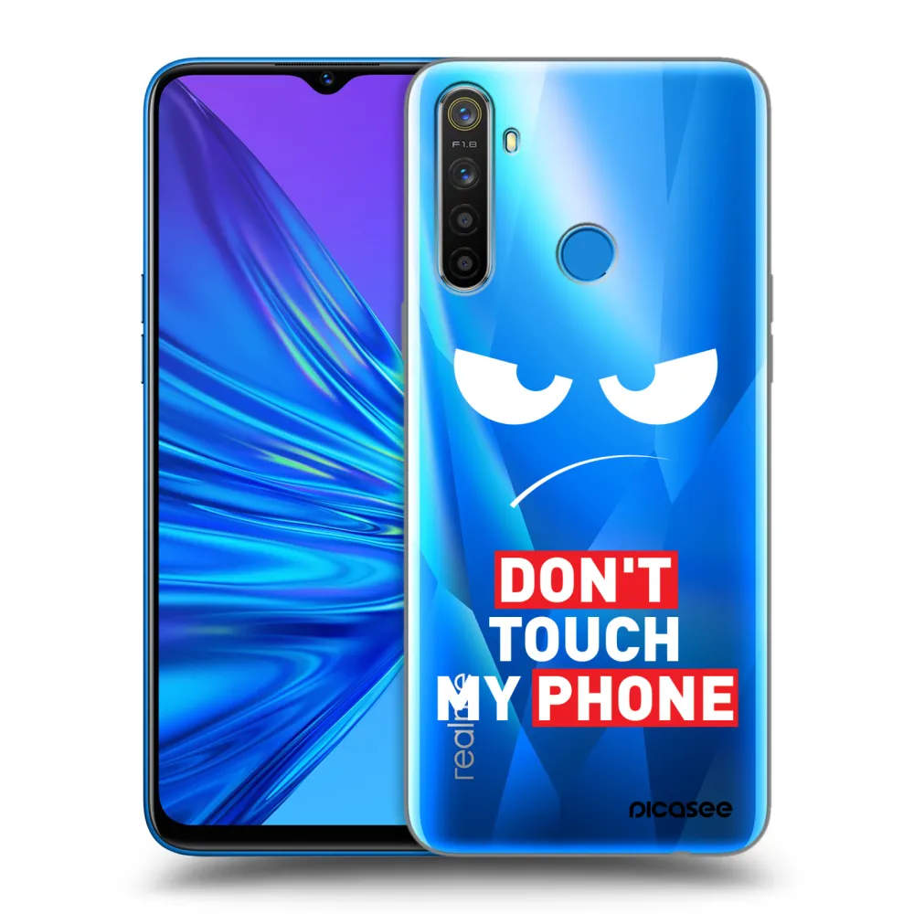 Picasee Realme 5 Hülle - Transparentes Silikon - Angry Eyes - Transparent