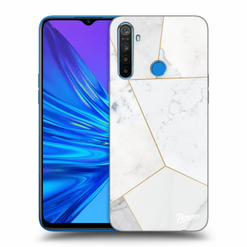 Hülle für Realme 5 - White tile