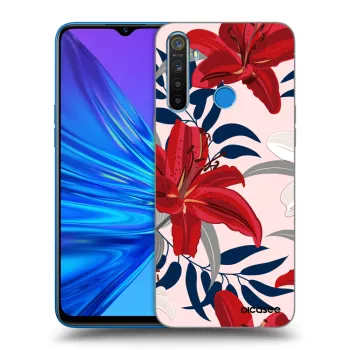 Hülle für Realme 5 - Red Lily