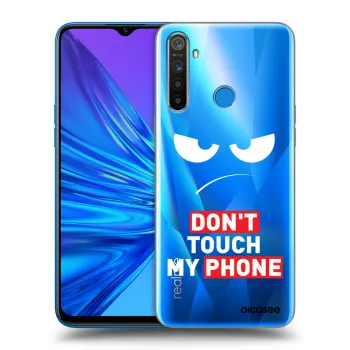 Picasee Realme 5 Hülle - Transparentes Silikon - Angry Eyes - Transparent