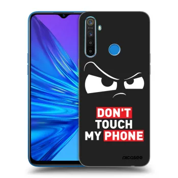 Picasee Realme 5 Hülle - Schwarzes Silikon - Cloudy Eye - Transparent