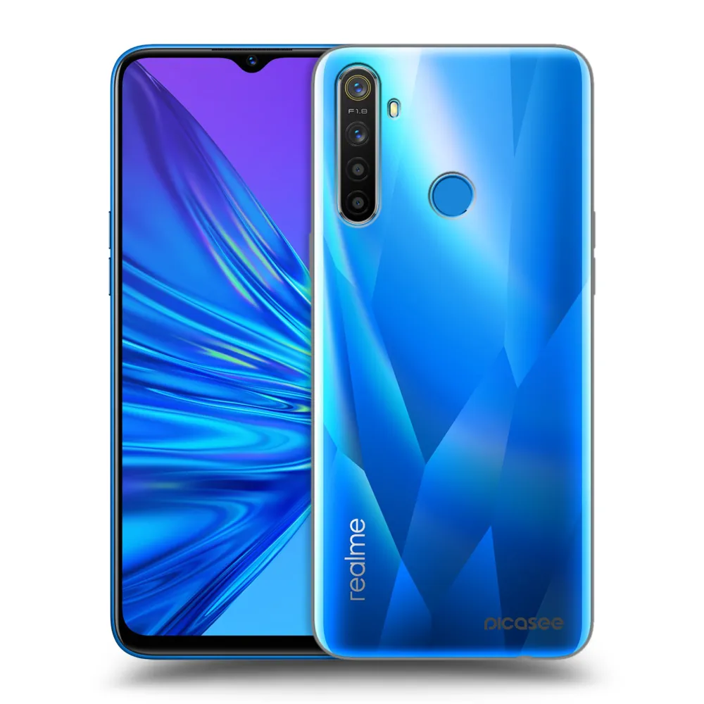 Picasee Realme 5 Hülle - Transparentes Silikon - Clear