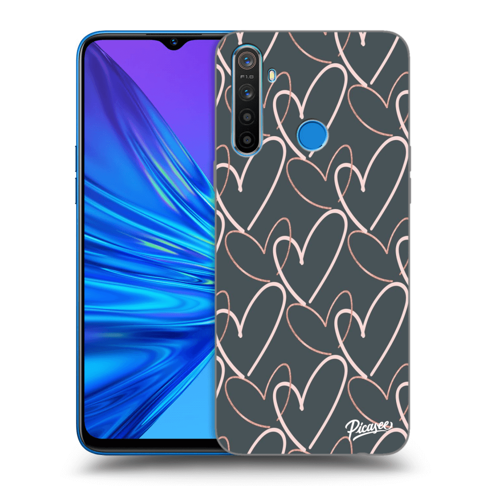Picasee Realme 5 Hülle - Transparentes Silikon - Lots of love