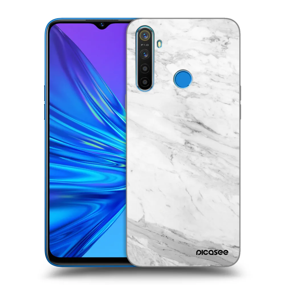 Picasee ULTIMATE CASE für Realme 5 - White marble