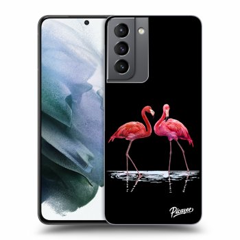 Picasee ULTIMATE CASE für Samsung Galaxy S21 5G G991B - Flamingos couple