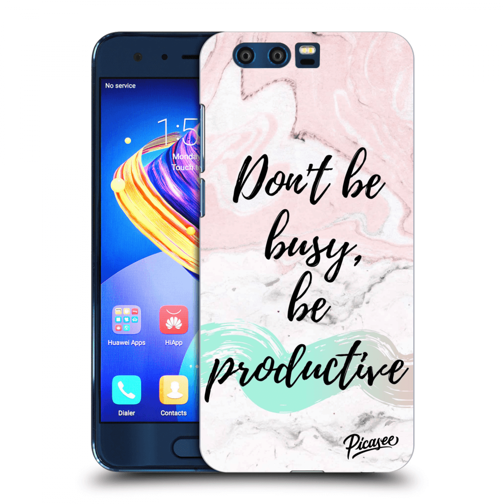 Picasee Honor 9 Hülle - Transparentes Silikon - Don't be busy, be productive