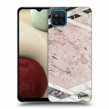 Picasee ULTIMATE CASE für Samsung Galaxy A12 A125F - Pink geometry