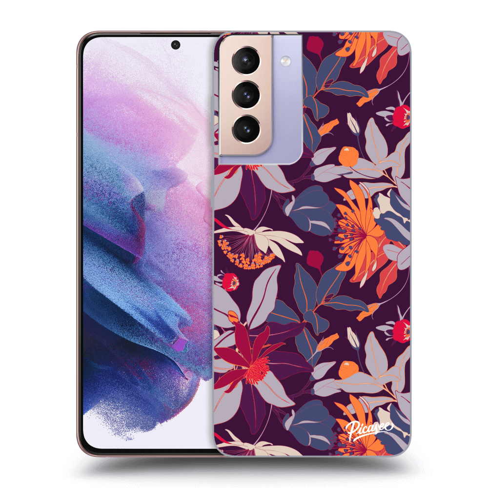 Picasee ULTIMATE CASE für Samsung Galaxy S21+ 5G G996F - Purple Leaf
