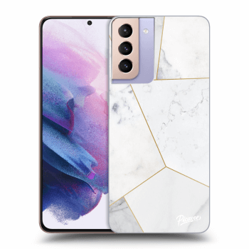 Hülle für Samsung Galaxy S21+ G996F - White tile
