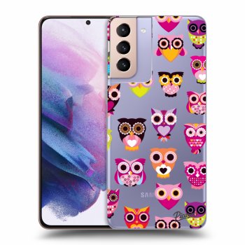 Picasee Samsung Galaxy S21+ 5G G996F Hülle - Transparentes Silikon - Owls