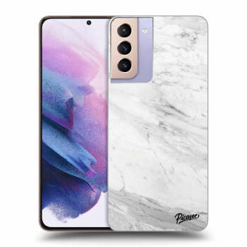 Hülle für Samsung Galaxy S21+ 5G G996F - White marble