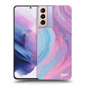 Hülle für Samsung Galaxy S21+ G996F - Pink liquid